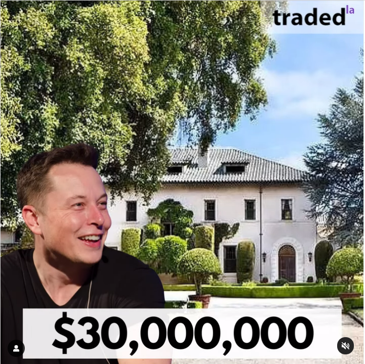 Elon Musk sells 30M home in Hillsborough Traded