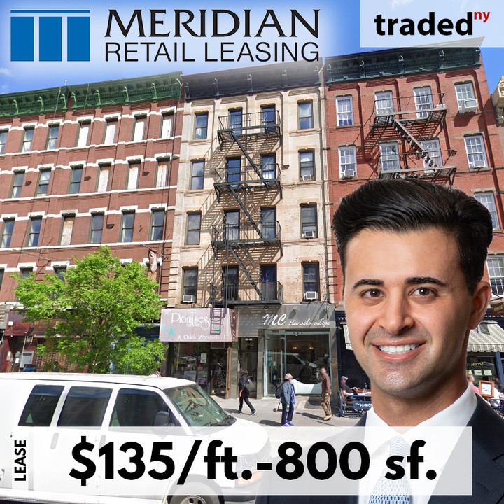 Meridian Retail Leasing Represents Lease Of Retail Space In Upper East